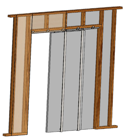 Dreidimensionale Modellierung von Produkten der Taschentürserie