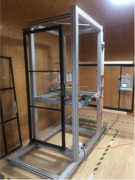 Swing door complete machine test stand