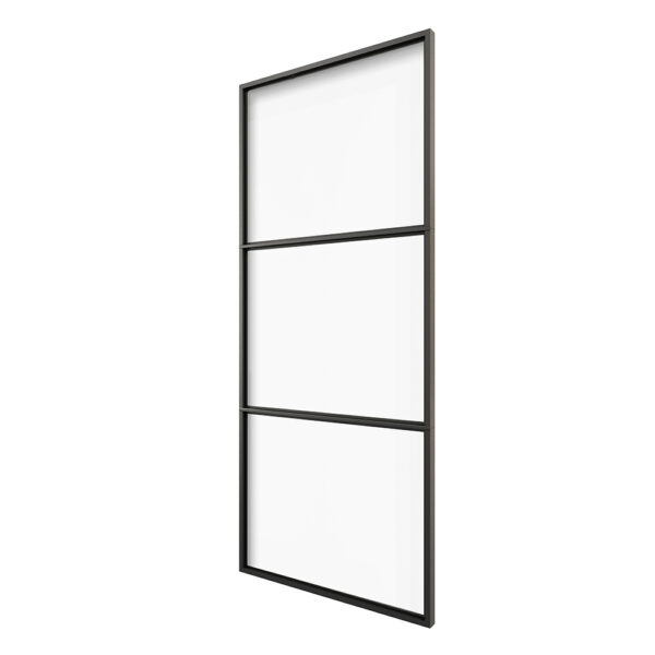 3 Panel Black Frame Interior Steel Glass Doors - Tengyu