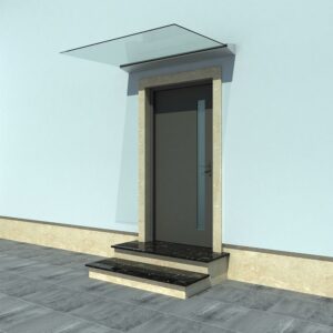 Vordach-Kit für Haustüren im Aluminiumprofil-Stil