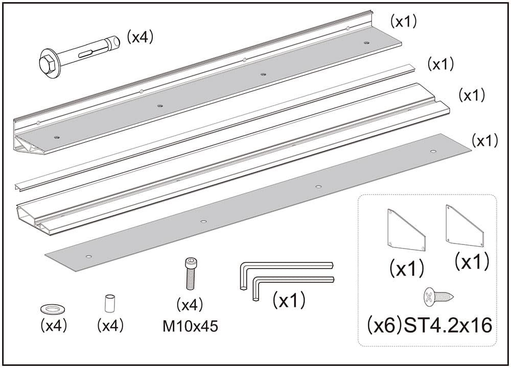 Adjustable furniture mounting bracket for modern home decor.