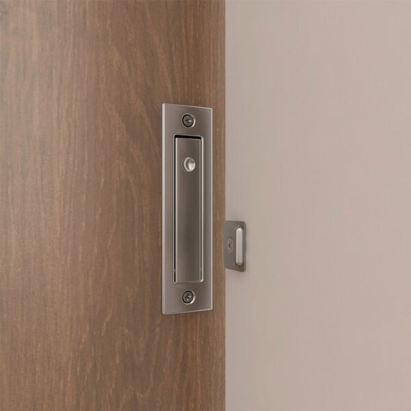 Privacy door lock for sliding barn doors