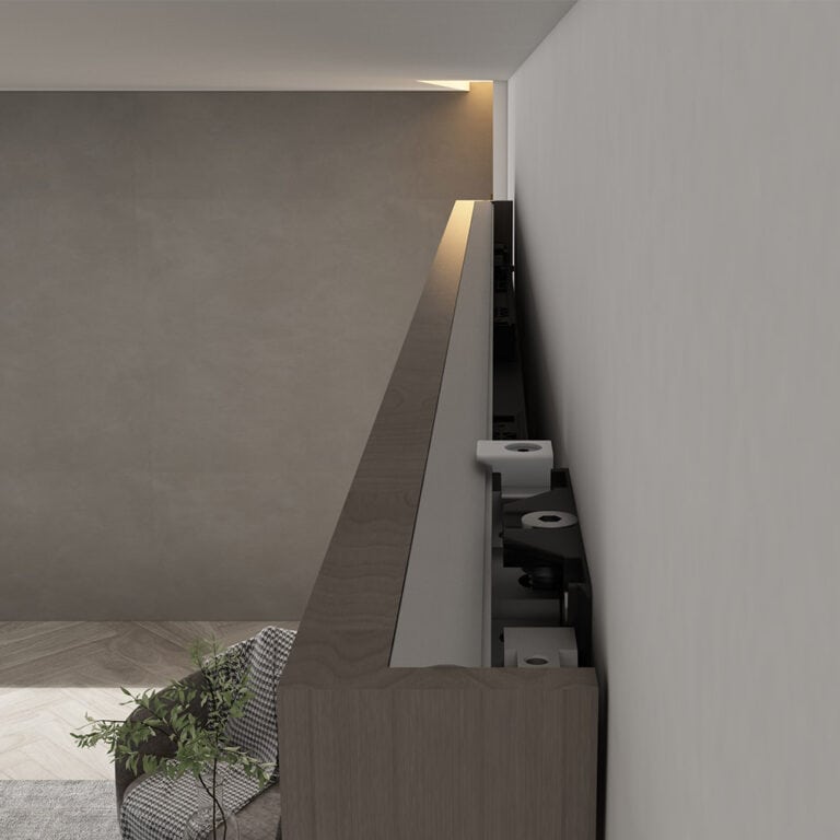 Hidden Barn Door Hardware include Aluminum Concealed Track Tengyu