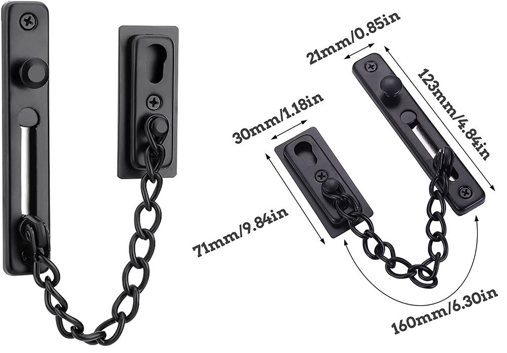  Chain style privacy lock