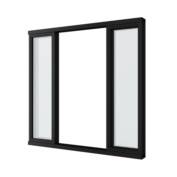 finestra con telaio in acciaio per ufficio interno