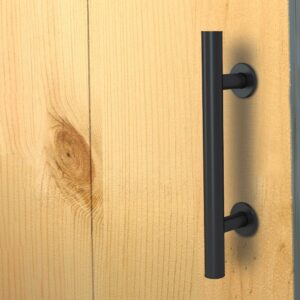 TY2.137.001.44 Vintage black barn door pull handle set