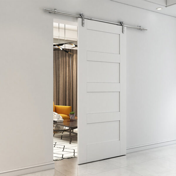 Stainless Steel Face Mounting Sliding Door System for Wooden Doors Metal Frame Doors