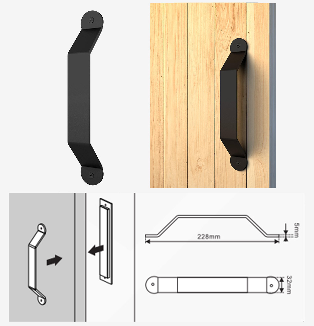 Arched handles