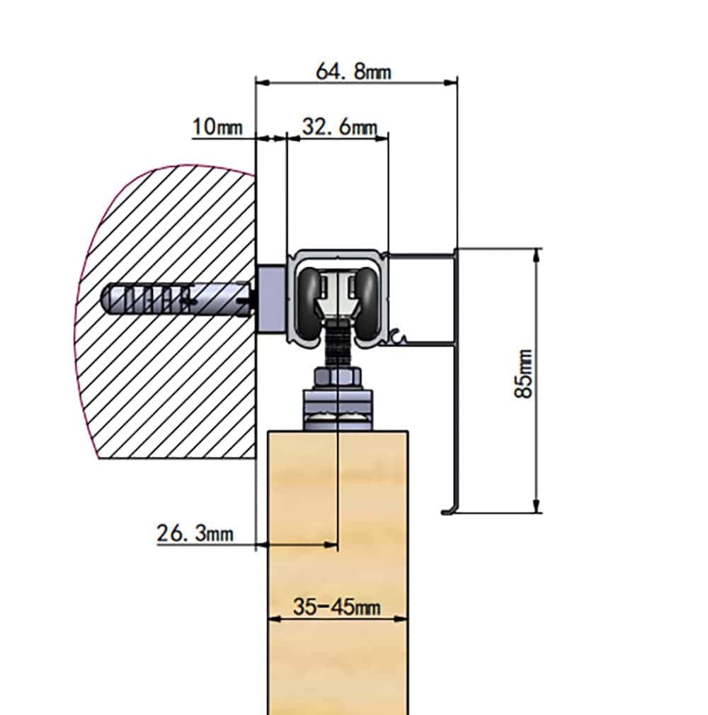 Comprehensive diagram of Tengyu home fixture with detailed measurements for installation and fit. This technical illustration highlights precise dimensions essential for optimal placement and secure mounting of the fixture.