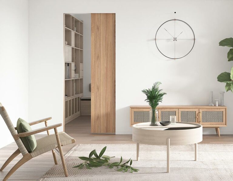 Système de porte escamotable coulissante