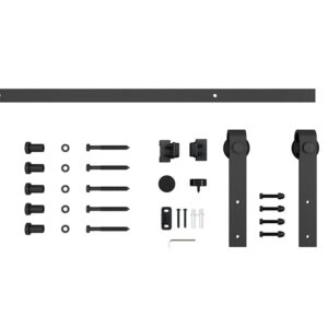 Sistema di porta scorrevole per fienile scorrevole in stile Mini Face Mounting per armadio