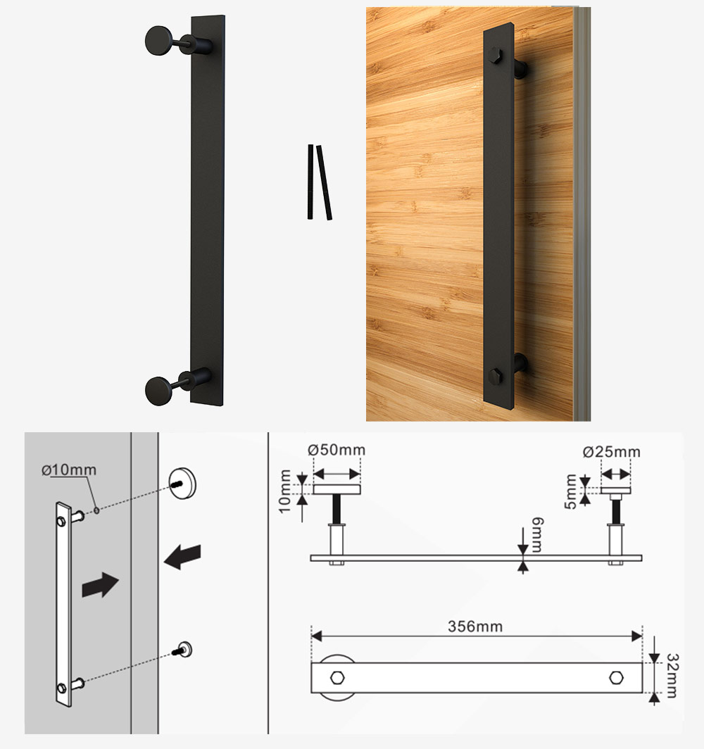 flat handles