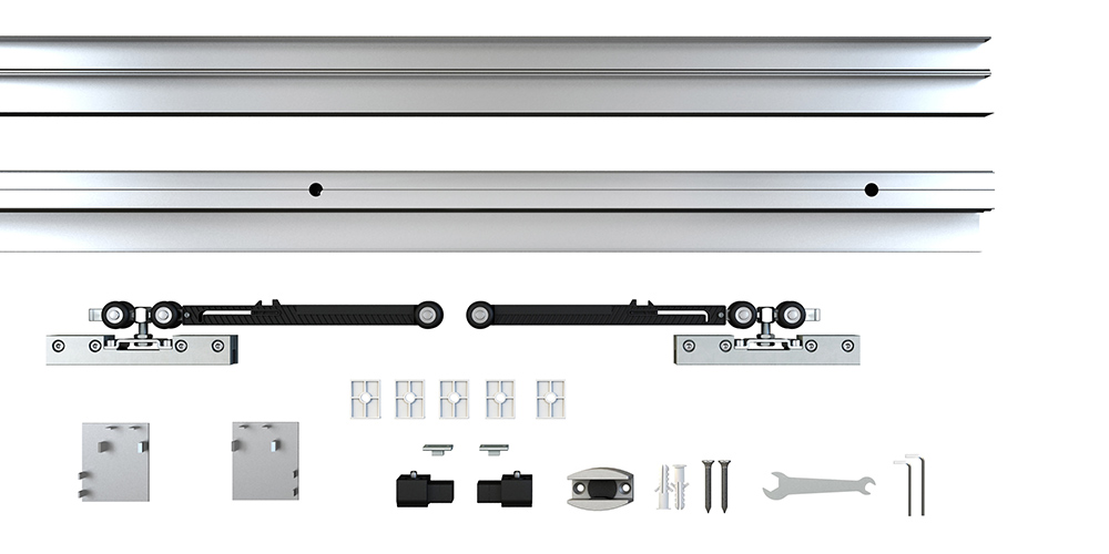 30x84 Pannello porta scorrevole in alluminio con Italy