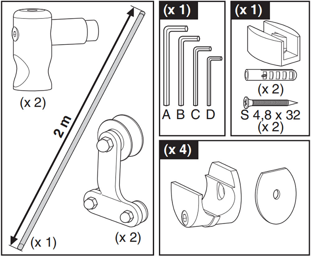 Mayorista Sistema de carriles para puertas correderas de aluminio - Tengyu