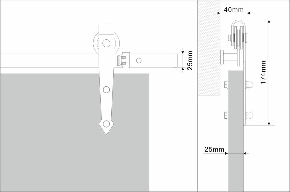 Adjustable monitor mounting arm for ergonomic workspace setup. Fits screens with precise measurements for secure installation and improved viewing comfort.