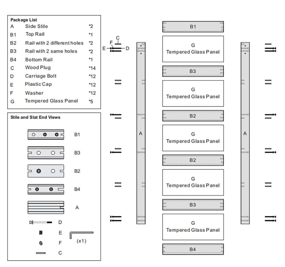 Wooden Sliding Door, 36in x 84in, with Frosted Glass - Image 9