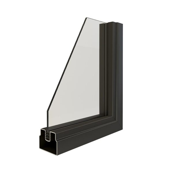 36in x 84in 6 Lites LPP Style Porta da fienile in vetro con telaio in acciaio nero premontato con vetro trasparente temperato