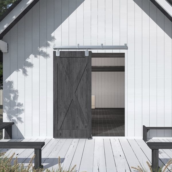 Interior Exterior Heavy-Duty Box Rail Sliding Barn Door Hardware