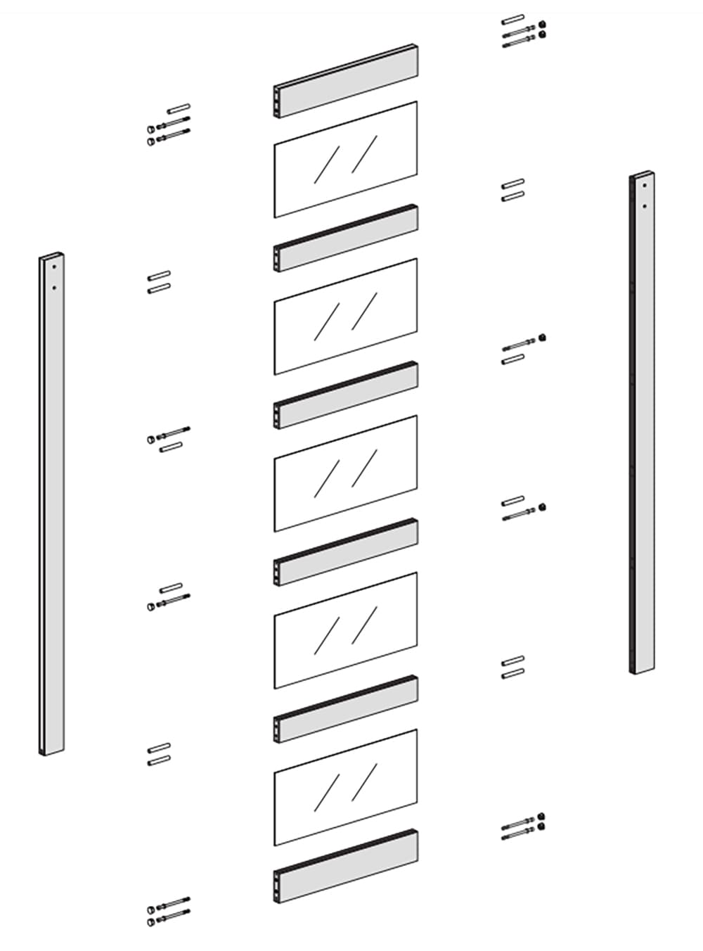 Vendita all'ingrosso Porta scorrevole in legno, 36in x 84in, con vetro  smerigliato - Tengyu