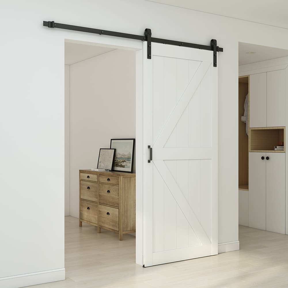 Puerta granero útil con espejo !  Bathroom design, Interior barn doors,  Home