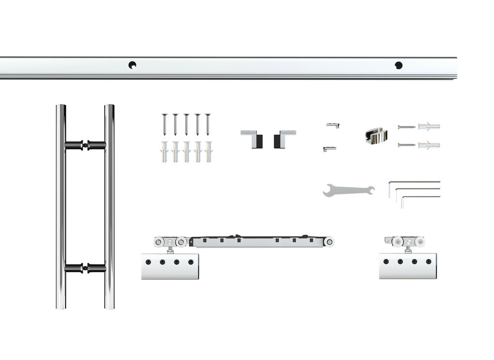 Venta al Mayor Puerta Corredera de Cristal Esmerilado, Montaje DIY, Madera  - Tengyu