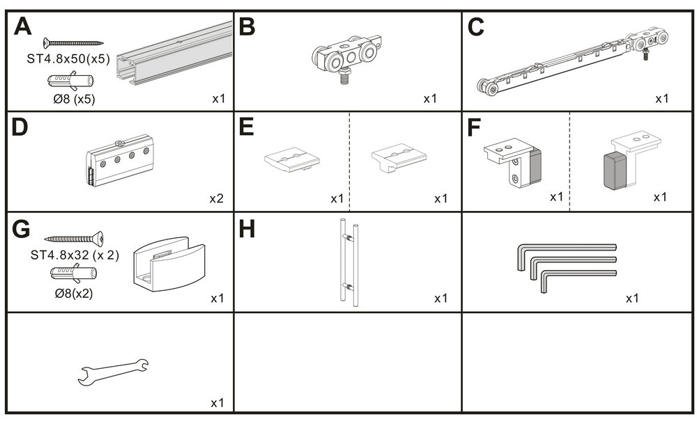 Mayorista Carril de aluminio para puerta corredera con cubierta de aluminio  - Tengyu