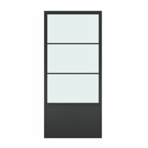 Folha de porta deslizante com estrutura de aço 2