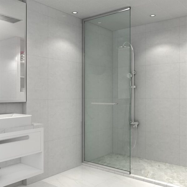 Wholesale Fixed Glass Shower Door with Stainless Steel Wall Frame - Tengyu