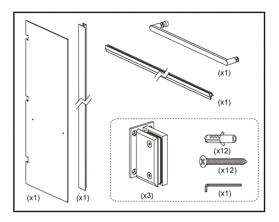 High-quality Tengyu refrigerator door hinge parts with screws and tools for easy installation.