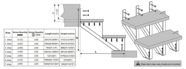 4 Inch Riser Step Wholesale 4 Step Steel Stair Riser Supplier - Tengyu