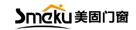 Logo: "Smeiku" with a roof above the "m," highlighting it as a top Chinese door and window supplier.