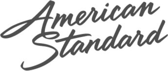 American Standard" logo in cursive font, representing its top status among global shower door brands.