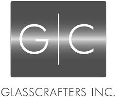 Logo of Glasscrafters Inc. features "G | C" on a gray gradient background, highlighting its global prominence in shower doors for 2024.