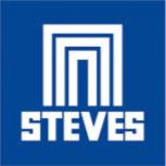 Blue square logo with "STEVES" in bold white, showcasing our leading reputation among 2024 interior door manufacturers.