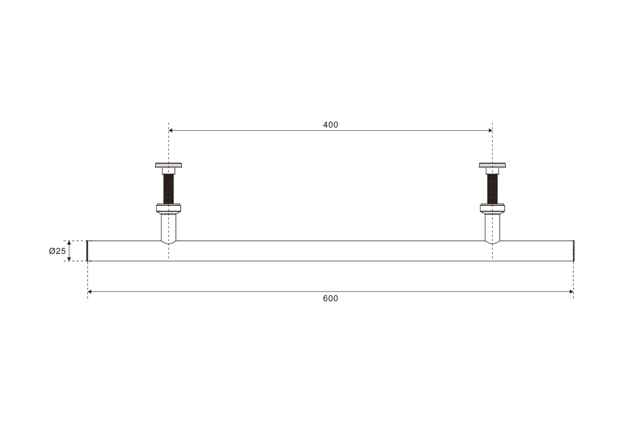 High-resolution technical schematic of Tengyu pool fixture mount showing measurements and specifications for precise installation.