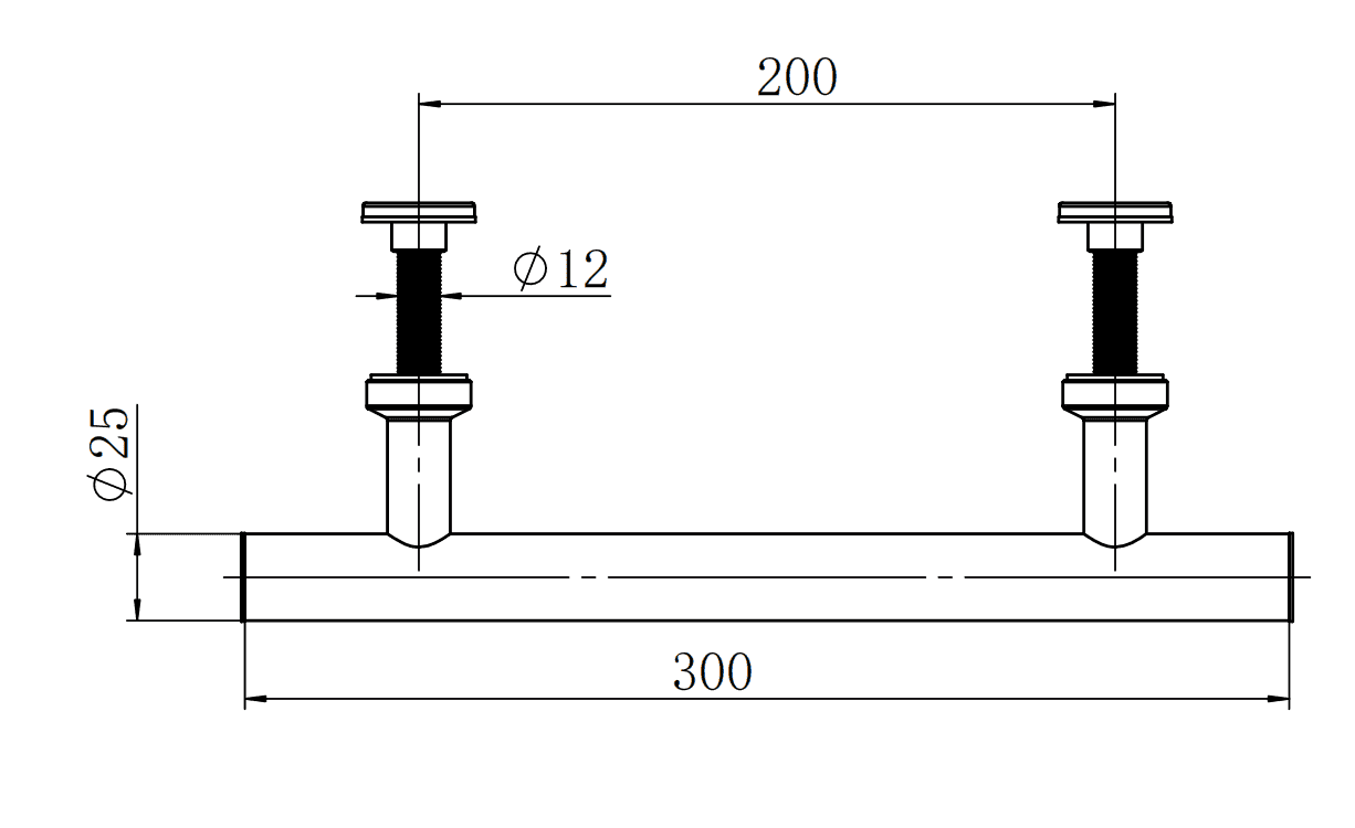 High-quality technical drawing of piping system from Deepblue, showcasing dimensions and assembly details for efficient plumbing setup.