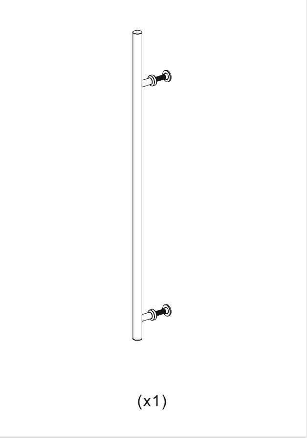Adjustable shower slide bar with mounting hardware for bathroom renovation or upgrading shower experience.