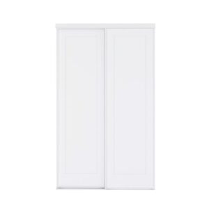 Customizable steel and MDF one-panel closet doors.