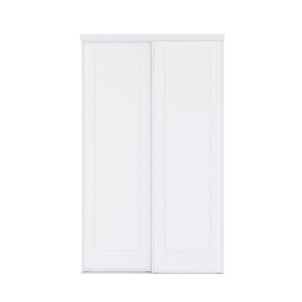 Customizable steel and MDF one-panel closet doors.