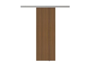 Elegant PVC Wood Grain Barn Door with Hardware.