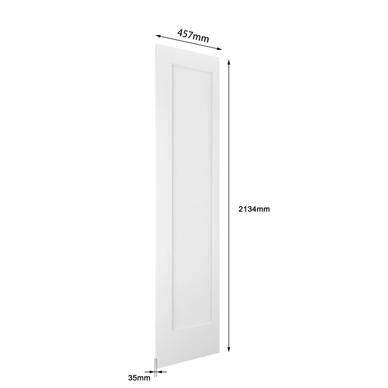 Puerta de granero plegable de MDF blanco de 36 x 84 pulgadas con kit de herrajes corredizos negros — 尺寸与安装线图 03